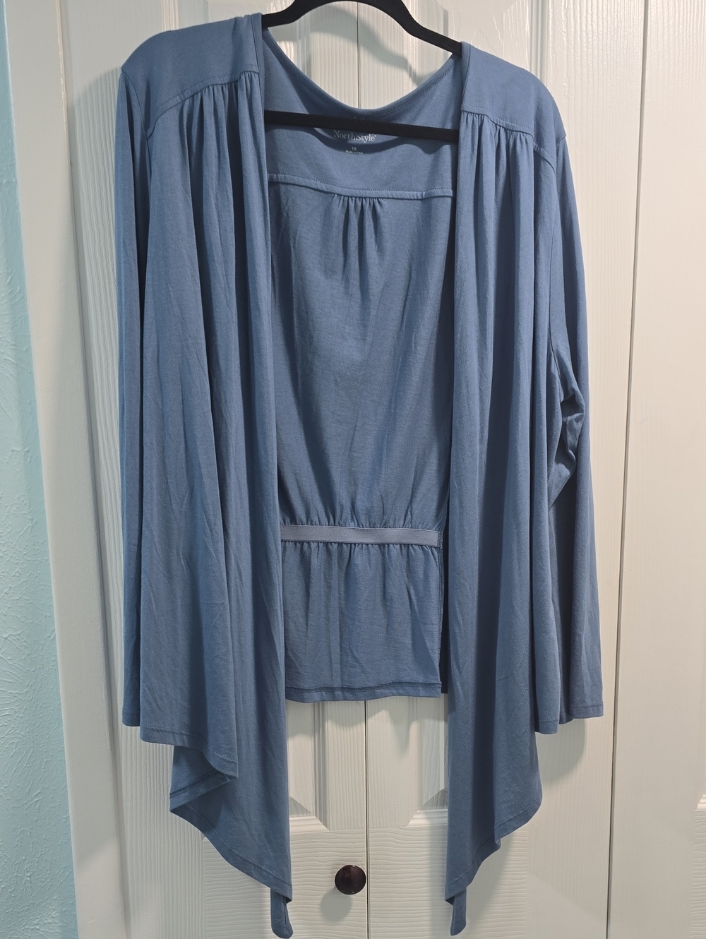 NorthStyle Dusty Blue Open-Front Women's Cardigan